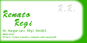 renato regi business card